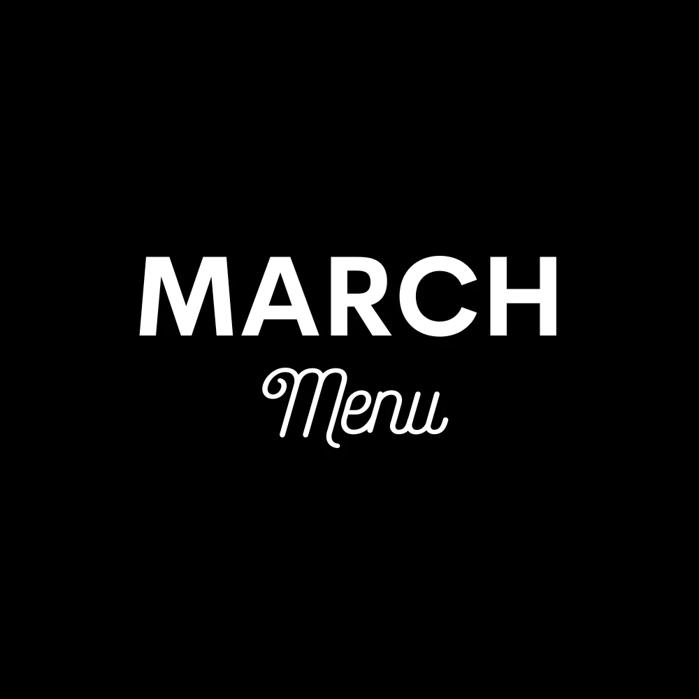 Monthly Menu Delivery Dates